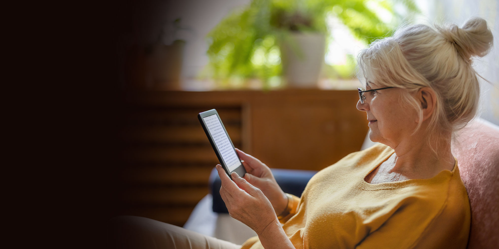 senior woman smiling