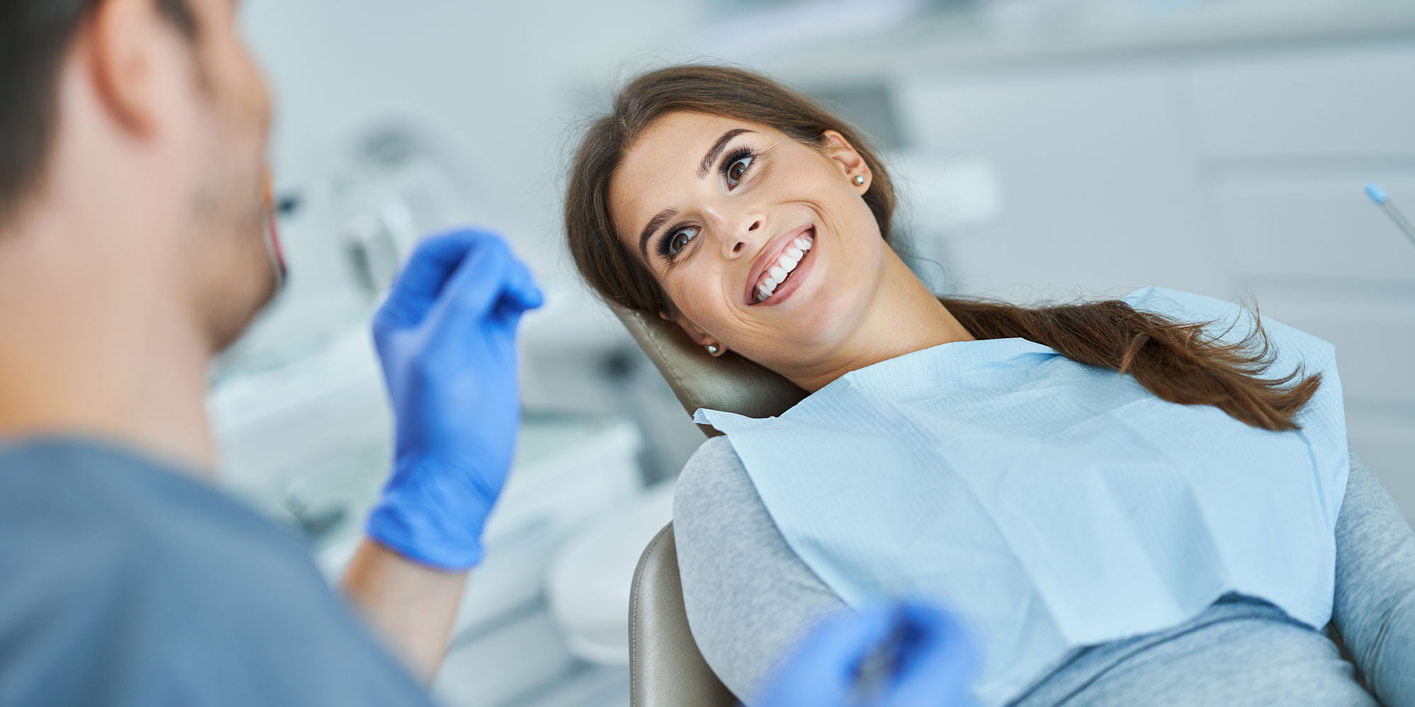 dental patient smiling