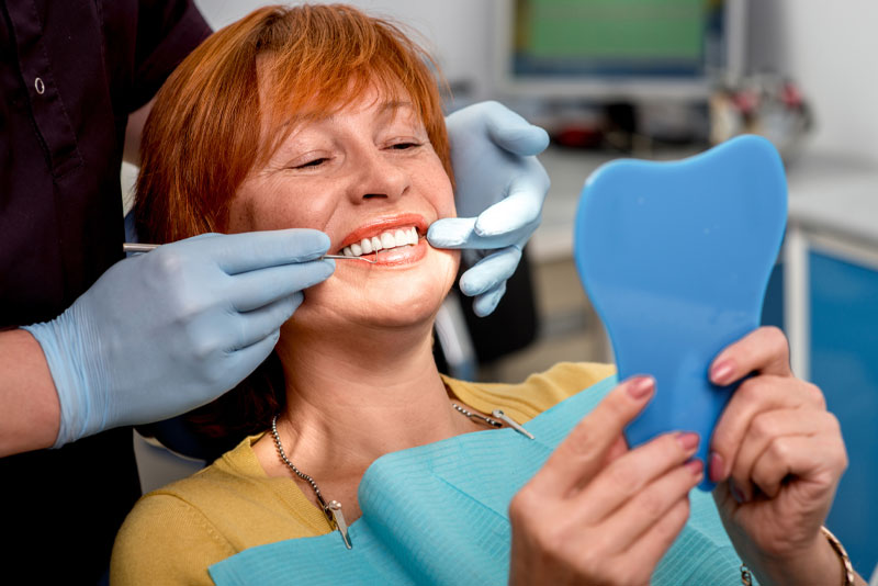 all-on-4 dental patient smiling.